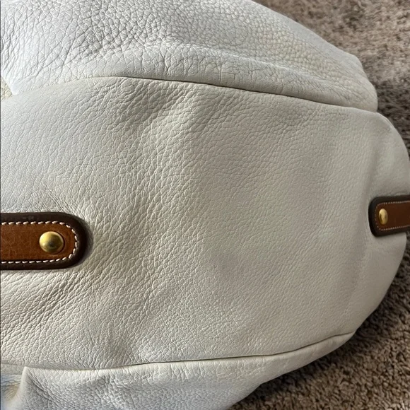 3287 Prada Ivory Leather Hobo Bag - Picture 5 of 8